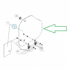 Glasslokk CE04-DF/L (svartgrå RAL7021) Dometic