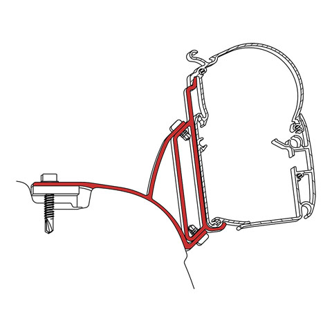 Markiseadaptere VW T5 Multivan 3 deler Dometic