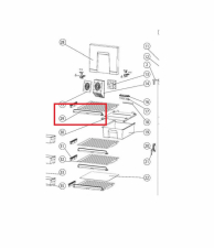 Frontlist til hyllerist T2000 Thetford