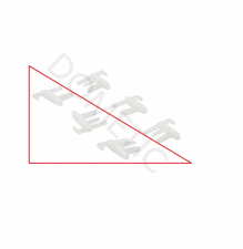 Endestykke Rastrollo 2000/2001/3000, 3 par hvit