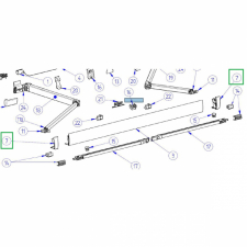 Endestykke rail hvit H+V Omnistor 4200