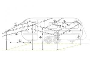 Förlängningsstav alum. 32 mm