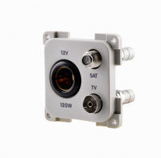 Innebygget stikkontakt DIN TV + SAT 12 V