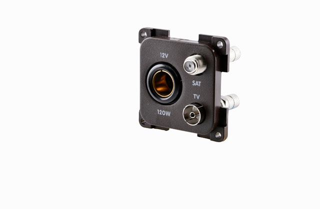 Innebygget stikkontakt DIN TV + SAT 12 V