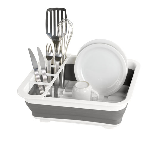 Oppvaskstativ Wenko hvit/grå