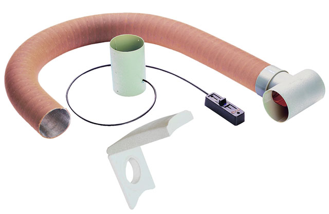 Varmluftssats för förtält, vit