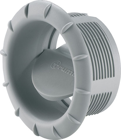 Luftutsläpp, grå, RAL 7035