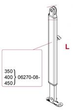 Støttebein F45S Venstre 350-450 cm