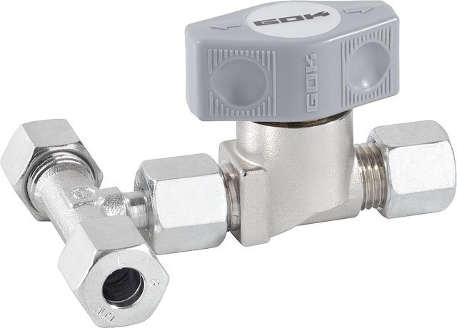 Spärrventil T-ventil 3 x RVS8