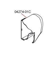 Ändkåpa Höger F45 Vit