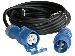 Förlängningskabel CEE med kontrollampa Kabellängd 25 m