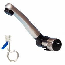 Vannkran ø22mm London AT svart/mattforniklet