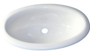 Håndvask oval Hvit