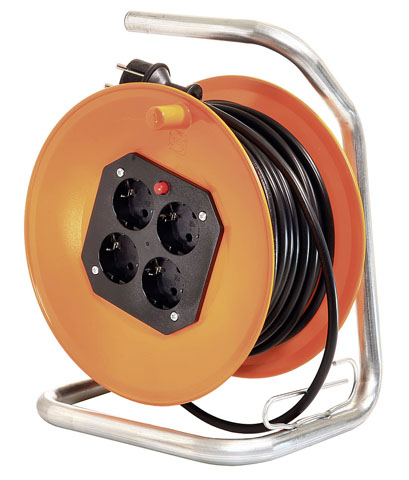 Kabelvinda kabellängd 25 m orange