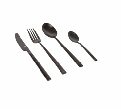 Bestikksett 16 delar svart Fairbanks Industri Brunner