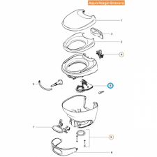 Skyvforsegling for toalett Aqua Magic Bravura