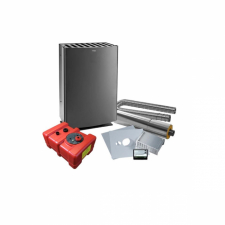 Diesel- og parafinovn Wallas 40 Grå, inkl installationspakke