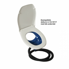 Tørrtoalett med plastsete, grå innerdel. Separett 501