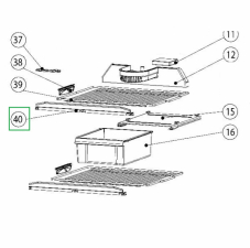 Hyllebrett front Thetford T1275