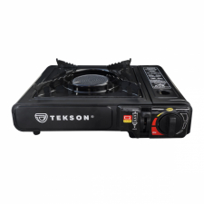 Gasskomfyr med keramisk brennere i veske