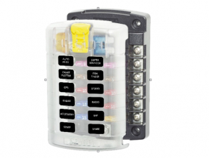 Sikringsholder 12 sikringar, med lokk