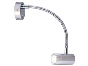 Veggspot/leselampe minitube D4 flexibel Chrome USB