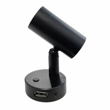 Veggspot Mini Tube D4 Svart USB