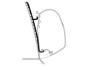 Adapter Renault Master Highroof. H3. 2 delar. Serie 5