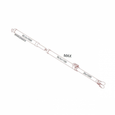 MAX-överliggare CarbonX med klämmbeslag L=3m