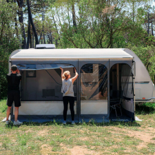 Posemarkise+telt Fiamma Caravanstore Zip EVO Royal grey