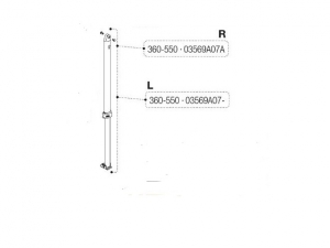 Støttebein Venstre Caravanstore XL 360-550