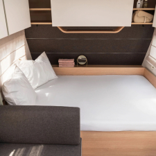 Laken løftbar seng hvit 130/160x185/210cm Walra