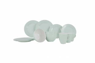 Servise 16 deler Royal Line pastell mint, Gimex