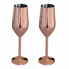 Champagneglass 2 stk kobberbelagt Royal Camping