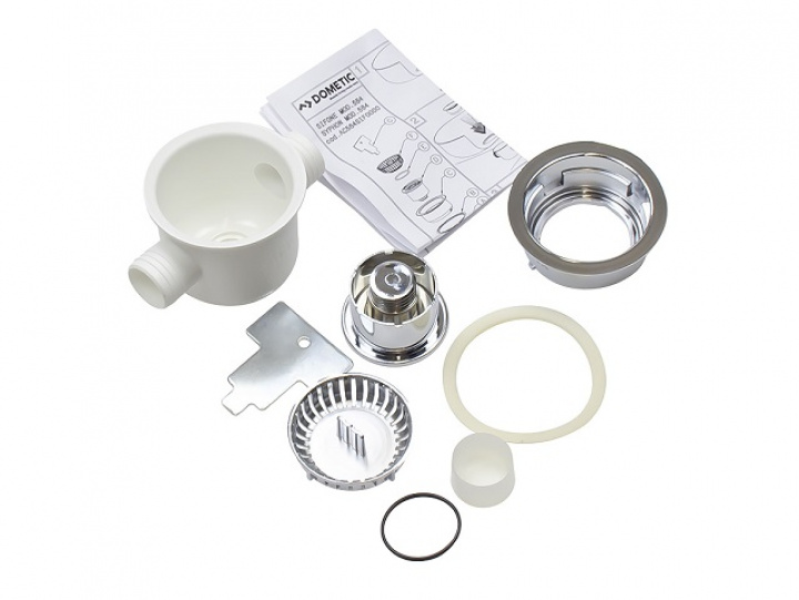 Avløpsbeslag for vask dobbel tilkobling ø25mm Dometic i gruppen Bobil & Caravan / Vann & VVS / VVS / Vannlås hos Camping 4U (105311596)