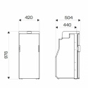 Kjøleskap 90L Isotherm FL90 H973xB418xD485mm Freeline Slim