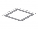 Adapterramme 40x40cm Ducato Van, Dometic