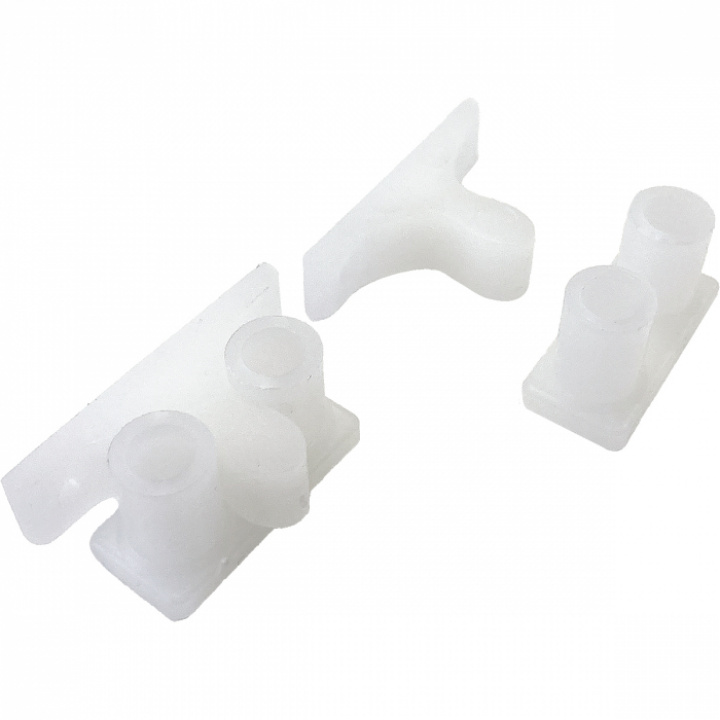 Snapper Hvit plast 2-pack i gruppen Bobil & Caravan / Innredning / Deler & Tilbehør hos Camping 4U (111627)