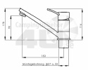 Blandebatteri ø33mm Uniquickansl. Ceramic Concept E