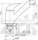 Vannkran ø33mm Ceramic Pelikan Uniquick