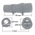 Gummiredusering ø16mm-ø22mm ALDE