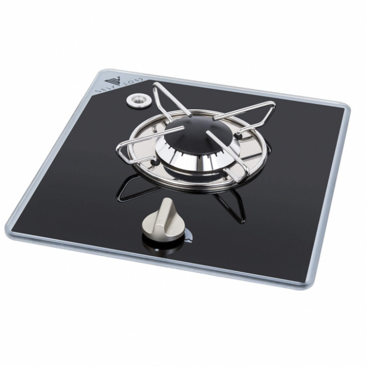 Gasskjøkken 1-brenner glassplate 290x325mm i gruppen Kjøkkenutstyr / Komfyr & ovn / Komfyrtopper hos Camping 4U (158980)