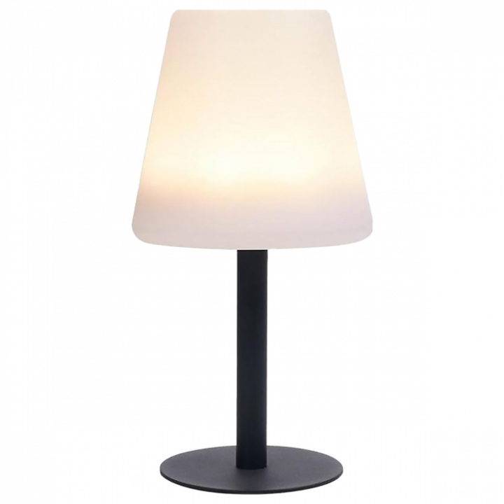 Bordlampe solceller hvit i gruppen Elektronikk / Belysning / Brytere / Uttak / Lykt & bordlamper hos Camping 4U (17-0020-32)
