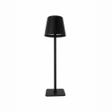 Bordlampe Stolpe svart med USB-lader
