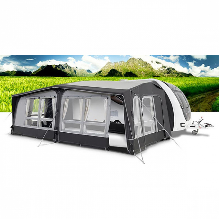 Lufttelt Residence Air All-Season A-mål 950-1100cm D275cm H235-265cm i gruppen Markise & Telt / Fortelt / Fortelt campingvogn / Oppblåsbare fortelt hos Camping 4U (18-8665-13R)