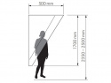 Oppblåsbar dørmarkise Portico 180x50cm Dometic