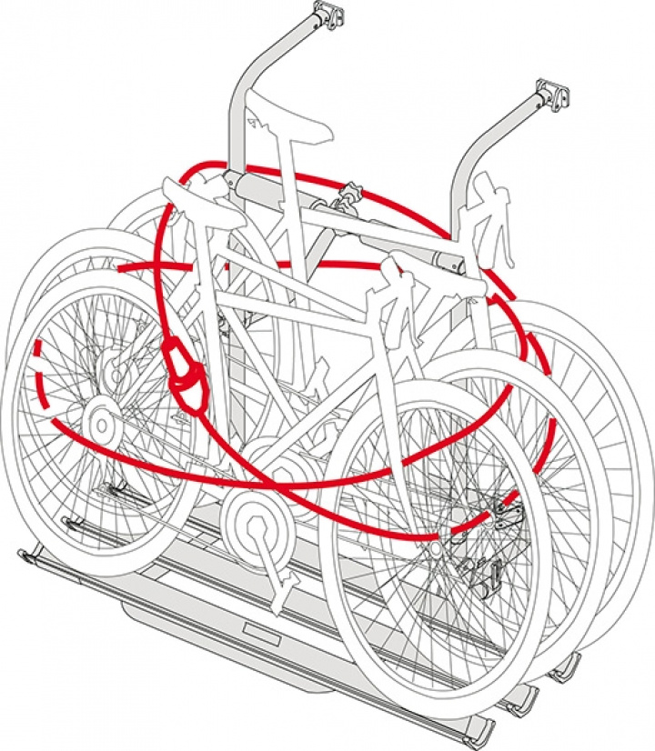 Cykellås Fiamma till cykelställ i gruppen Chassis / Sykkelstativ / Tilbehør Fiamma sykkelstativ hos Camping 4U (200152)