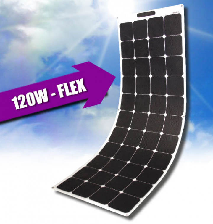 Solcellepanel 120W Fleksibel i gruppen Elektronikk / Solcellepanel hos Camping 4U (2070)
