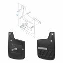 Skvettlapp frem Fiat Ducato fra 07/2006. 2 stk