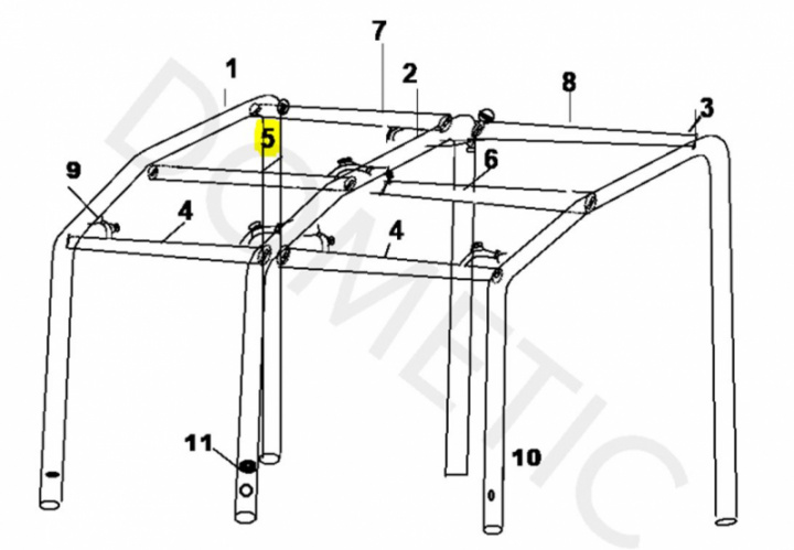 Luftetube reservedel Air Pro 330S,M, DA Dometic i gruppen Markiser & Fortelt / Fortelt / Fortelt campingvogn / Stativ / Øvrige Stativ hos Camping 4U (4456001403)